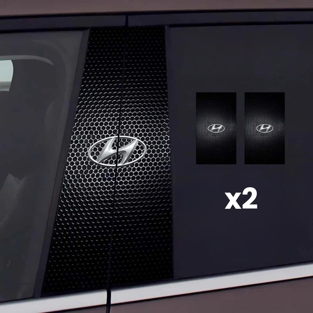 2x nálepky na okno auta s logom