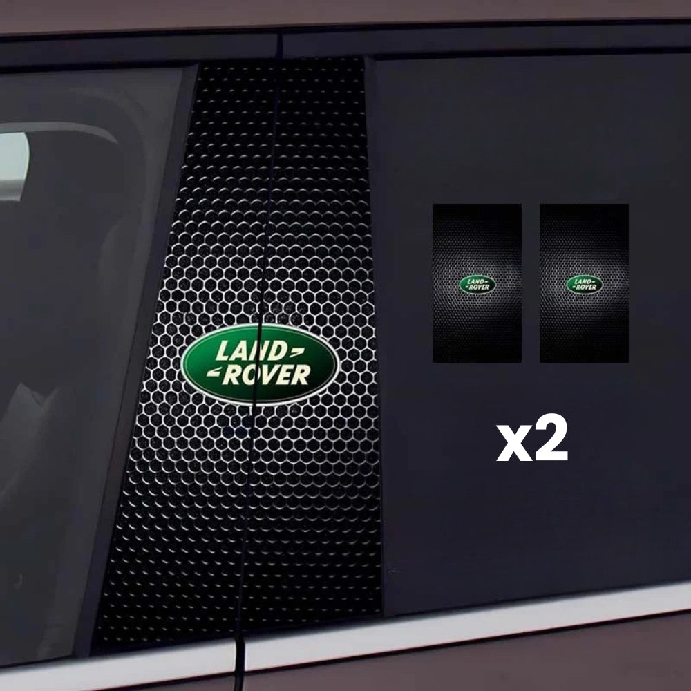 2x nálepky na okno auta s logom