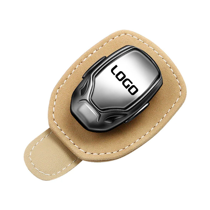 スエード多機能メガネクリップ(車のロゴ入り