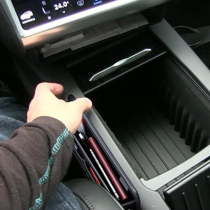 Bilförvaringslåda i läder