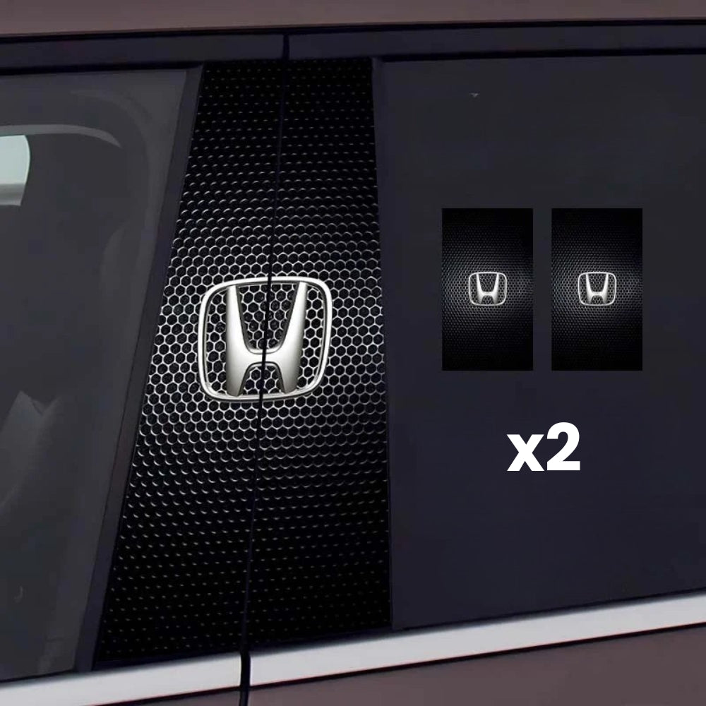 2x nálepky na okno auta s logom