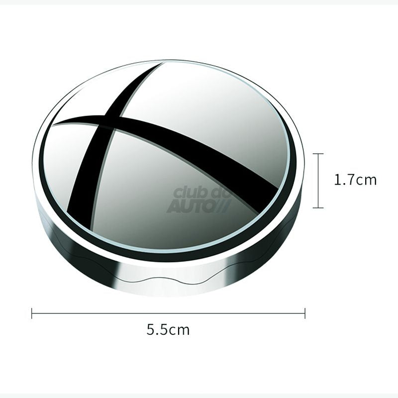 360° roterbare vidvinkelspeil for blindsone (2 stk)